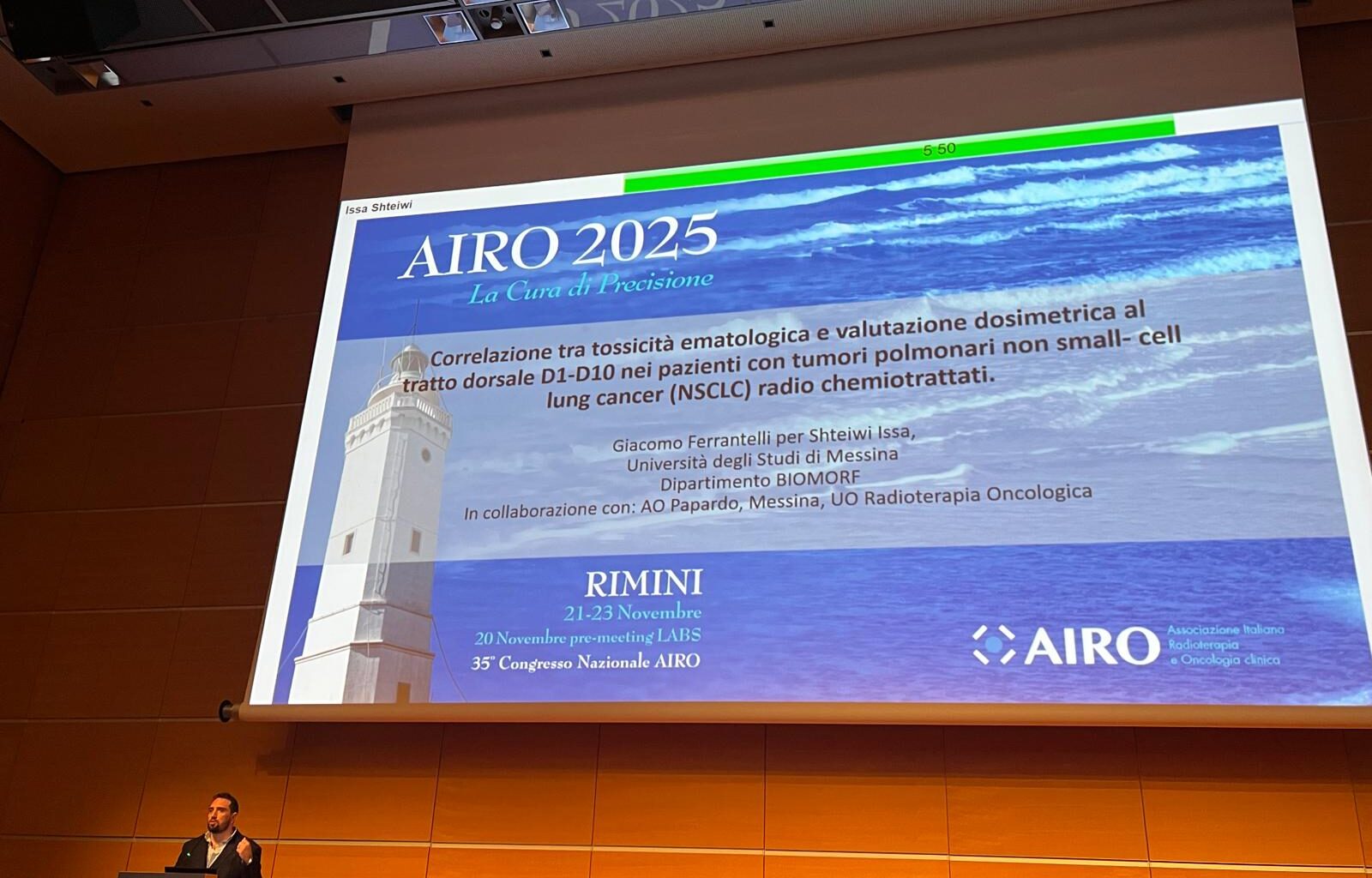 Premio Airo alla Radioterapia del Papardo per pregevoli contributi scientifici