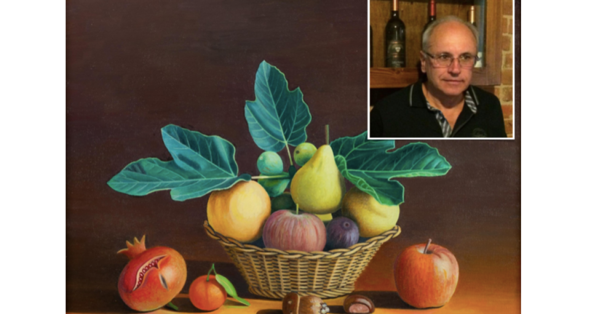 Addio a Sergio Grilli pittore che stupiva con paesaggi, nature morte e dipinti realizzati con il vino