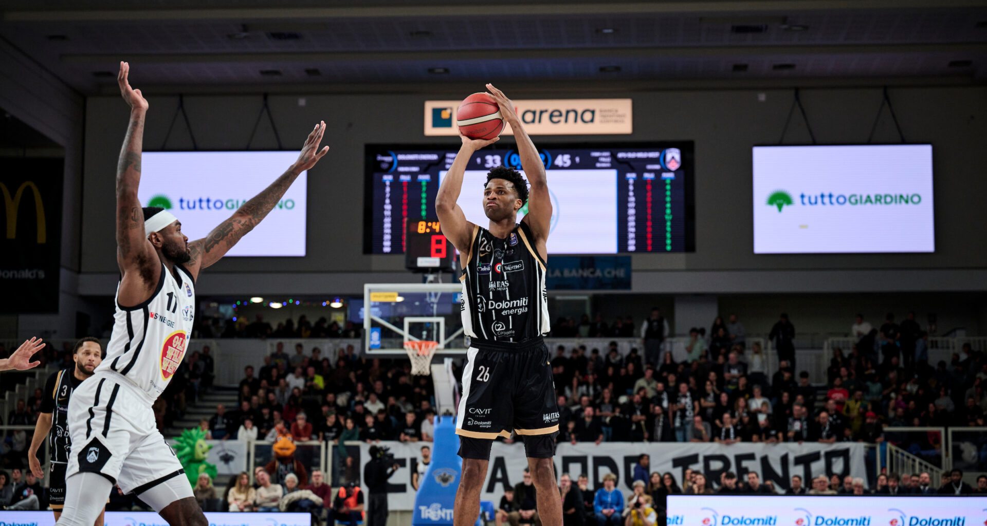 Serie A, LBA, tredicesima giornata, Dolomiti Energia Trentino vs Apu Old Wild West Udine