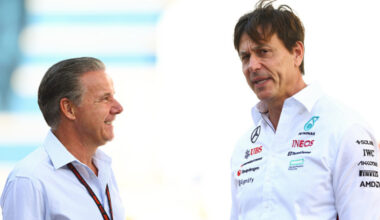 Vermeulen, il manager di Verstappen, e Wolff