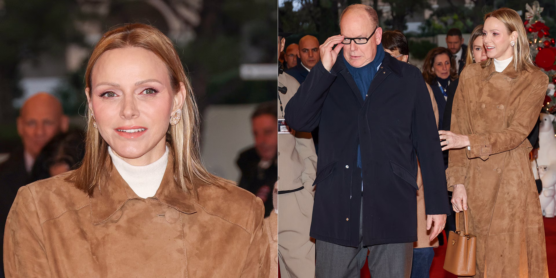 Charlene Wittstock cambia look: capelli lunghi e sciolti allo show natalizio Monaco sotto le stelle - immagine