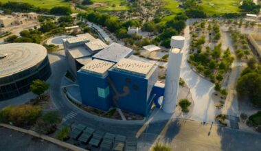 Aerial shot of Lawh Wa Qalam M.F. Husain Museum (2025), Courtesy of Qatar Foundation