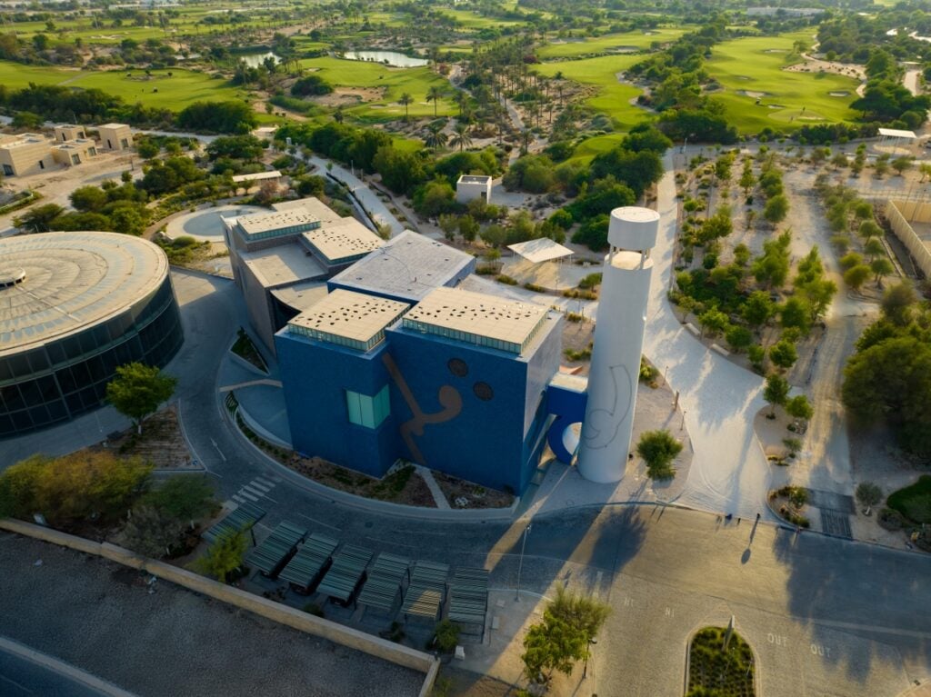 Aerial shot of Lawh Wa Qalam M.F. Husain Museum (2025), Courtesy of Qatar Foundation
