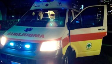 strada parzialmente chiusa, centauro intubato gravissimo