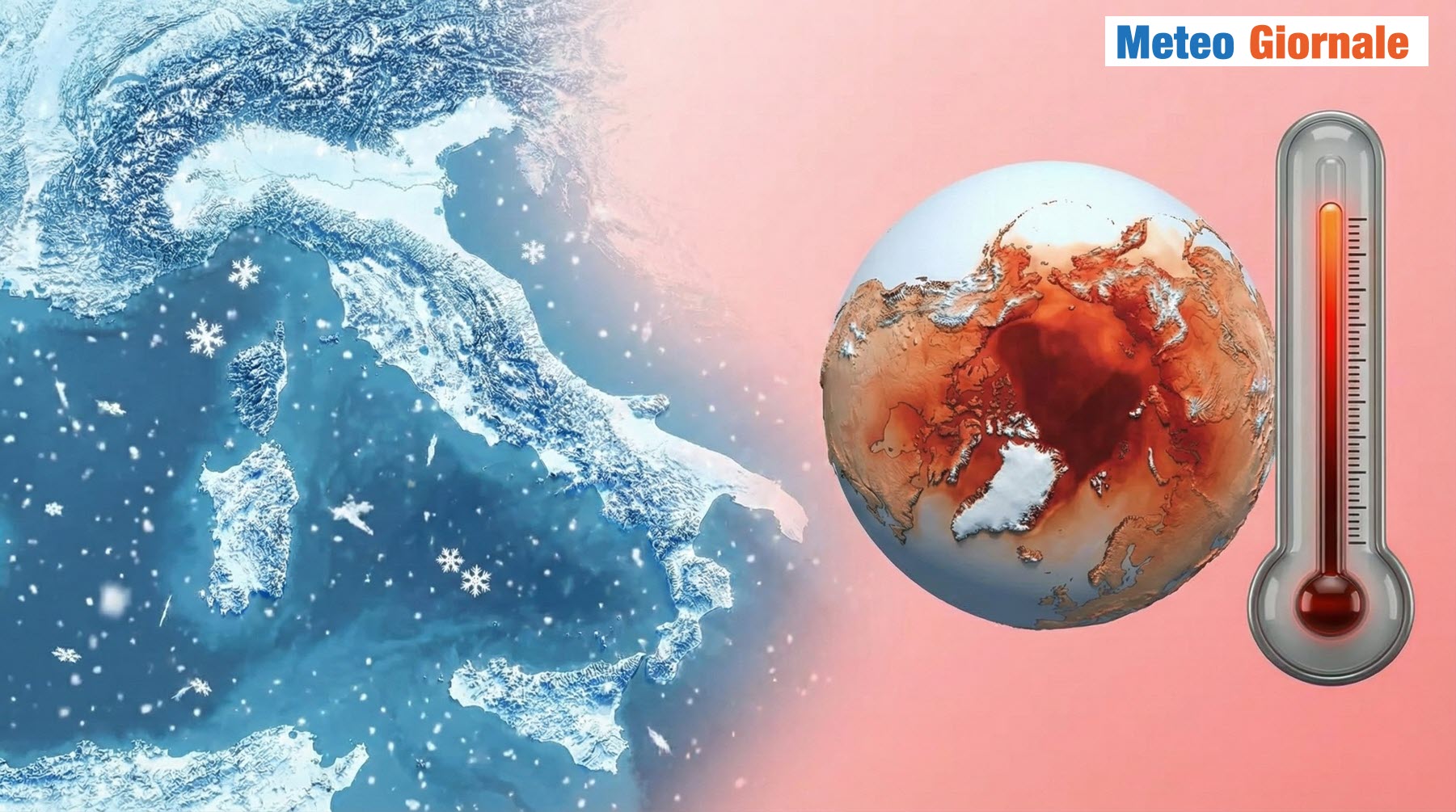 L’Italia rischia di congelare: colpa del caldo record in Artico