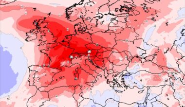 Anomalie termiche a circa 1500m di quota marted&igrave; pomeriggio