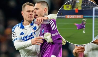 Kotarski versione Spiderman in Villarreal-Copenaghen: vola e salva il gol. VIDEO