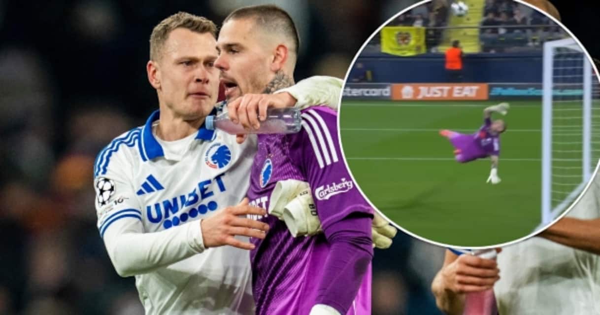 Kotarski versione Spiderman in Villarreal-Copenaghen: vola e salva il gol. VIDEO