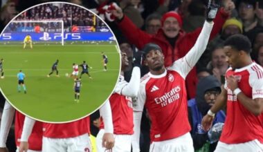 Madueke, che missile: sblocca così Bruges Arsenal. VIDEO