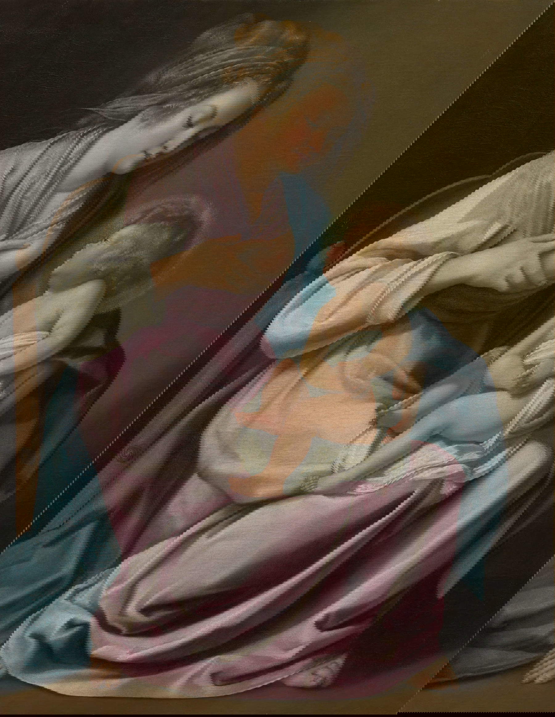 Artemisia Gentileschi, Madonna del latte (1609-1610; olio su tela, 116 x 89,3 cm; Madrid, Fondazione María Cristina Masaveu Peterson)