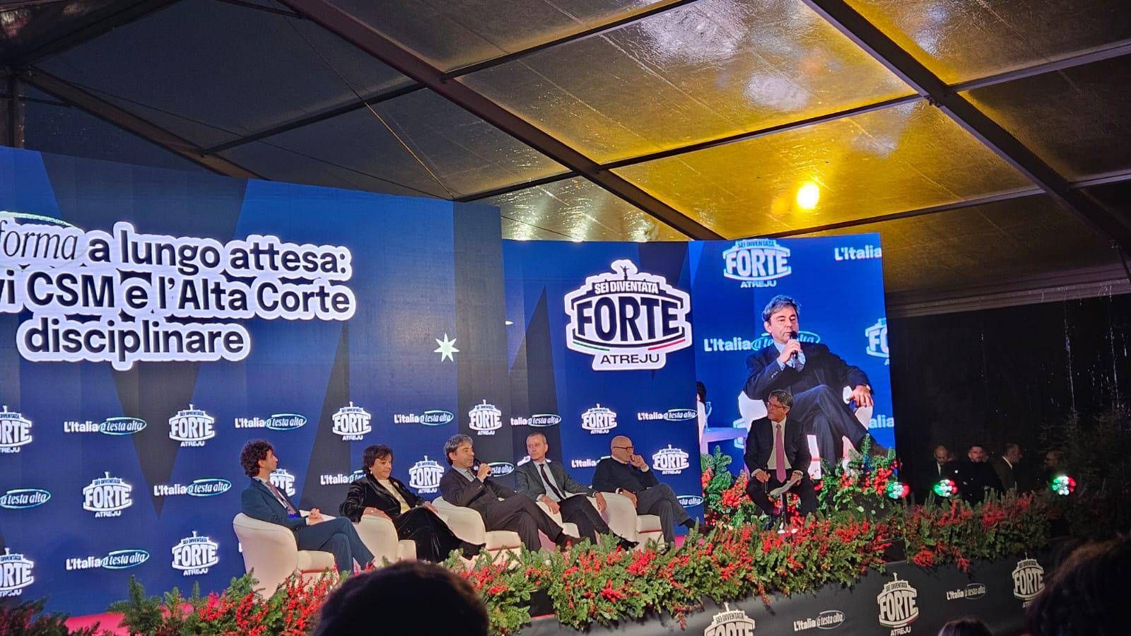 Caso Palamara, scintille a tavola rotonda ad Atreju con Parodi