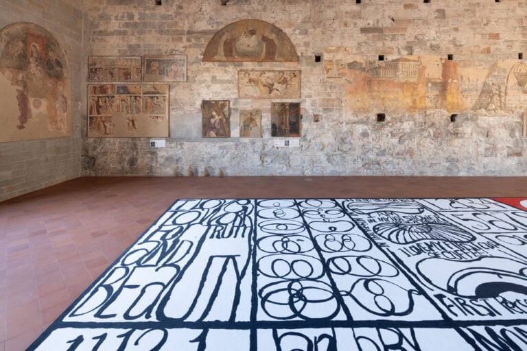 Matt Mullican, That Person's Heaven, 2025, allestimento, Palazzo della Ragione, Bergamo