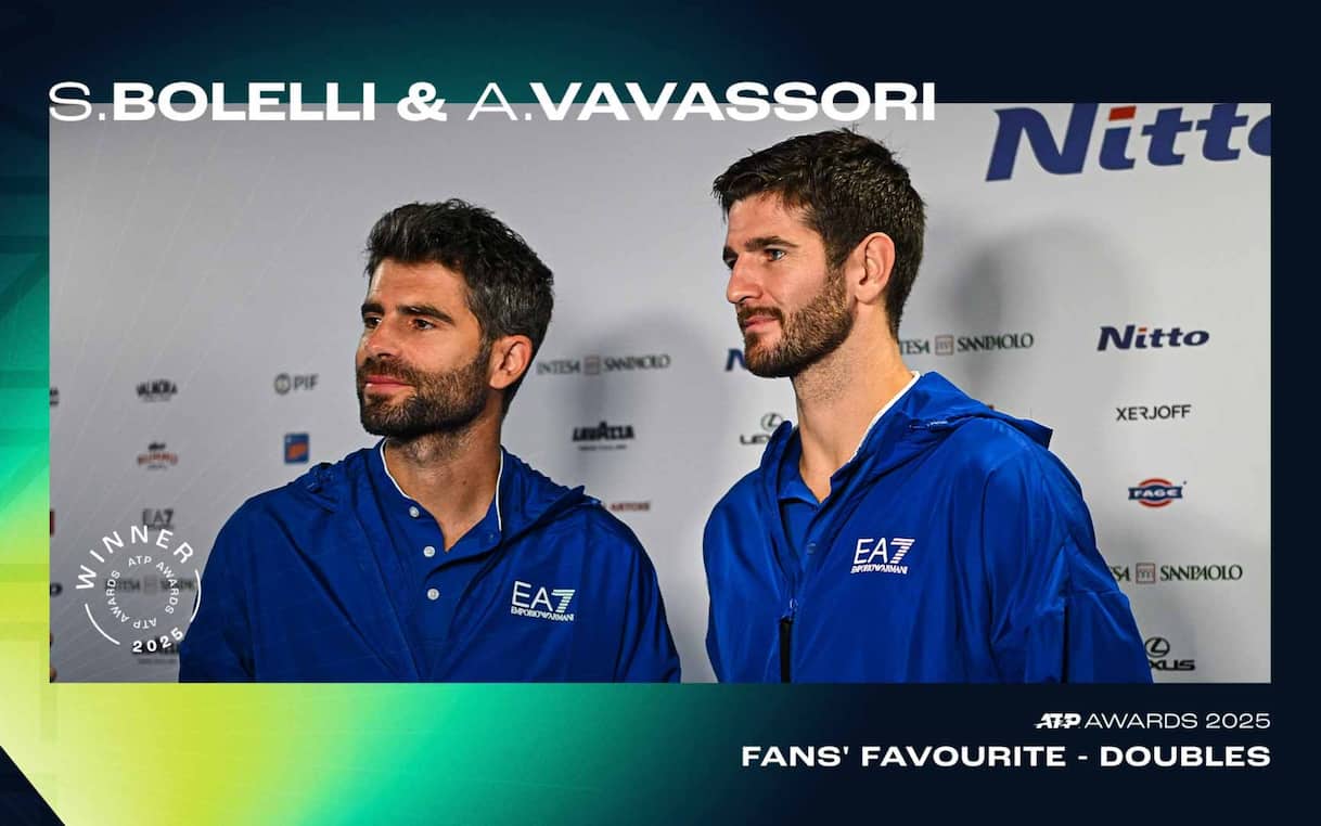 ATP Awards, i premi per Alcaraz, Bolelli e Vavassori