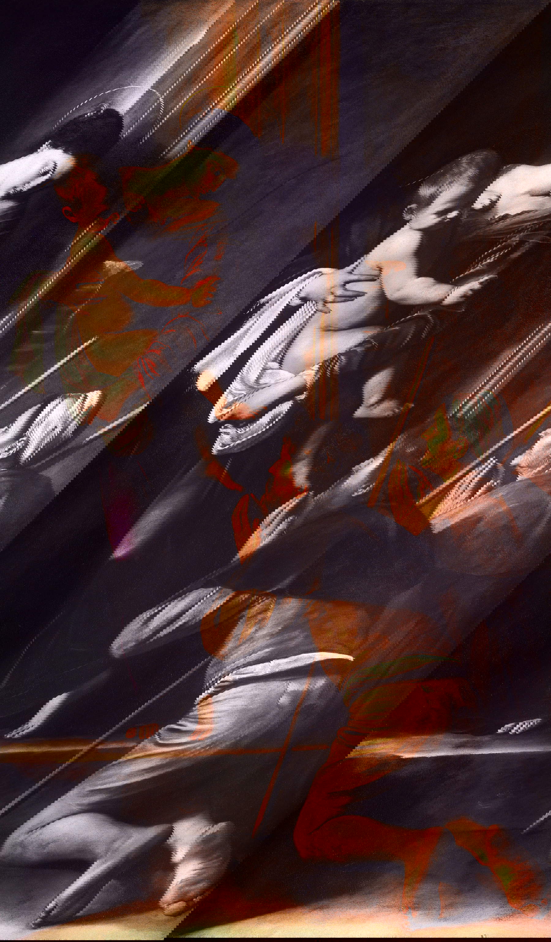 Caravaggio, Madonna dei Pellegrini (1604-1606; olio su tela, 260 x 150 cm; Roma, Basilica di Sant'Agostino in Campo Marzio)