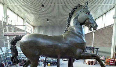 Il cavallo del Canova restaurato