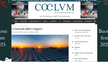 Uno scatto livornese su Coelum Astronomia: Franco Biondi protagonista su PhotoCoelum