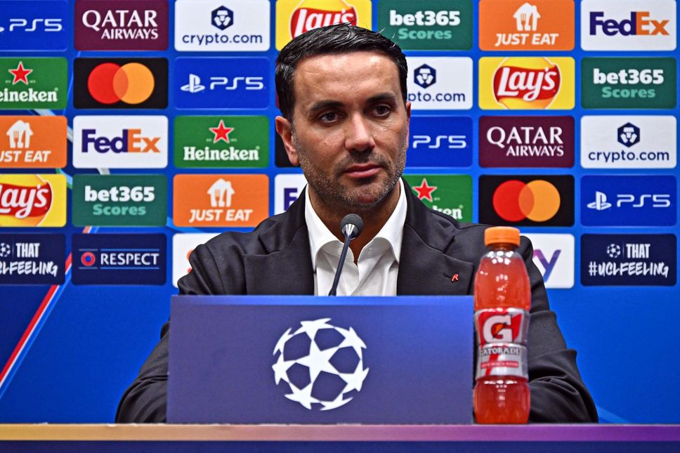 Raffaele Palladino during durante la conferenza stampa pre Champions Raffaele Palladino during durante la conferenza stampa pre Champions