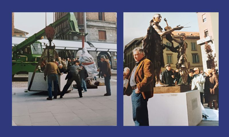 Cremona Sera - Vent'anni fa se ne andava Floriano Bodini, grande scultore italiano del dopoguerra. Sua la statua di Stradivari (purtroppo mutilata) in piazza. L'anniversario ricordato dal mondo artistico