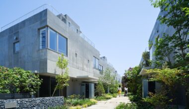 Il Nishiogi comichi terrace di Naruse Inokuma Architects a Tokyo