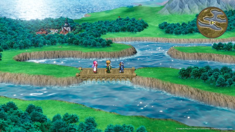 Uno degli scenari di Dragon Quest I & II HD-2D Remake
