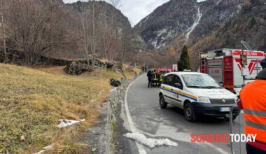Lanzada, cade elicottero in località Le Prese: soccorsi in azione