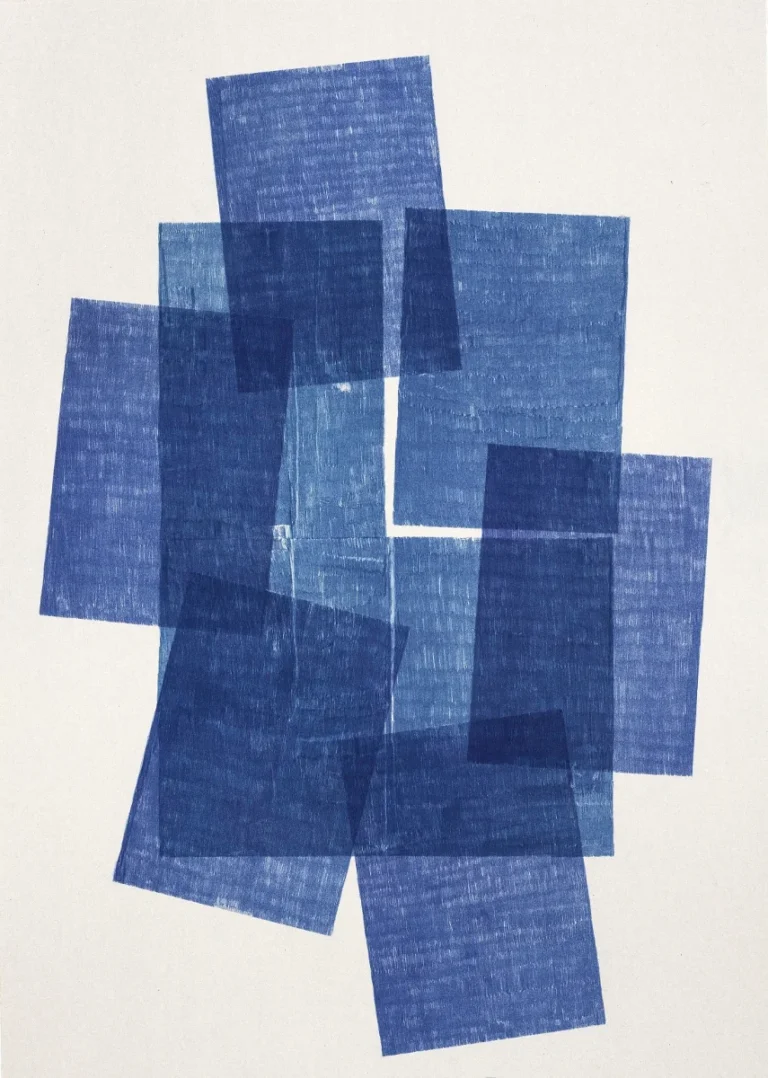 Emi Ligabue, Blu Copiativo, installation view at Bonvini, Milano, 2025. Courtesy Bonvini