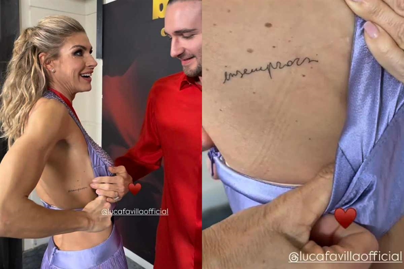 martina colombari tatuaggio 