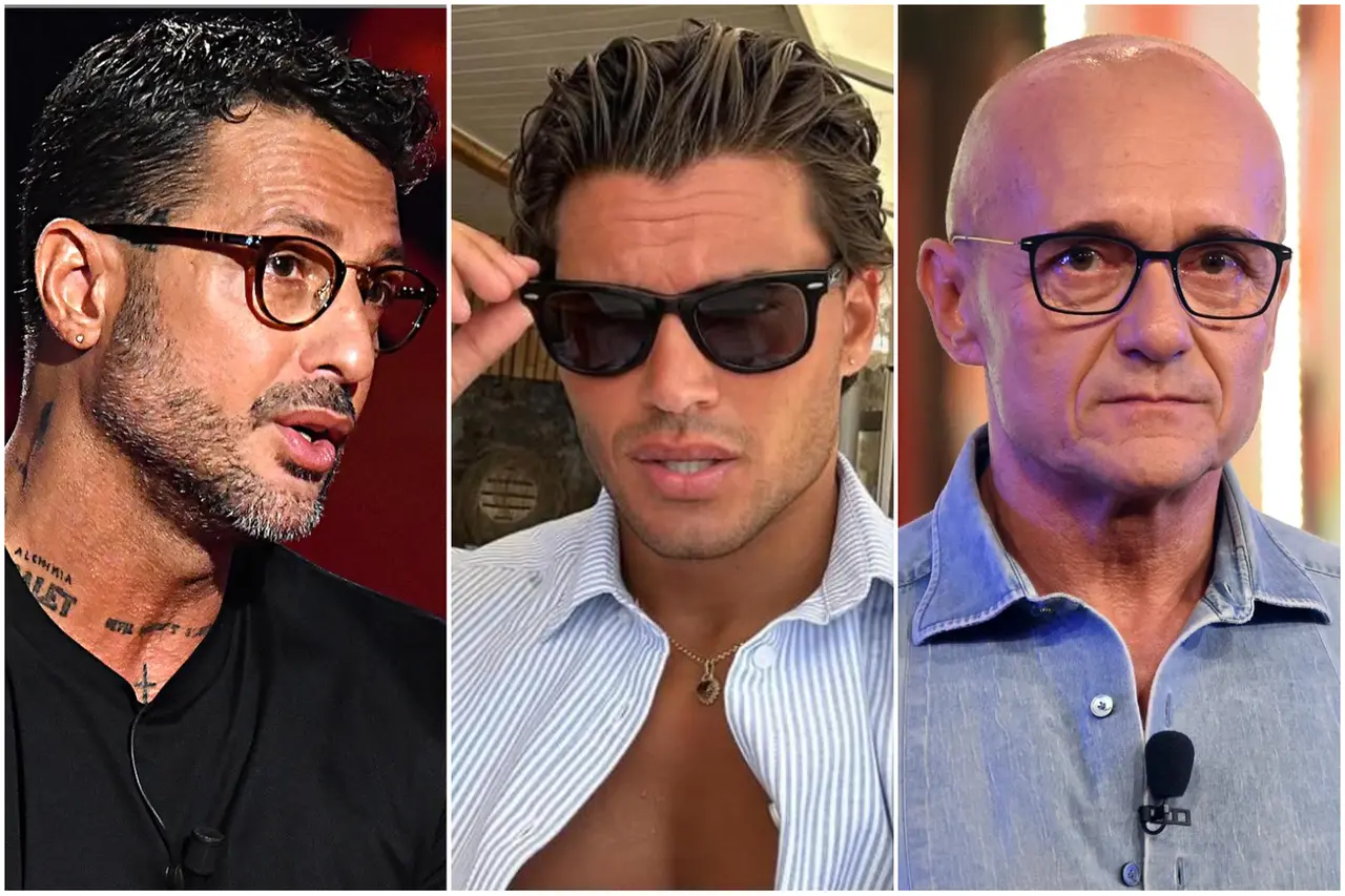 Fabrizio Corona, Antonio Medugno e Alfonso Signorini