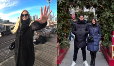 Federica Panicucci a New York con i figli Sofia e Mattia. Il (raro) video insieme