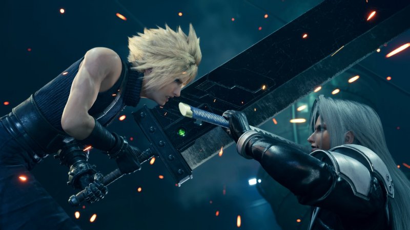 Cloud contro Sephiroth in Final Fantasy VII Remake Intergrade Cloud contro Sephiroth in Final Fantasy VII Remake Intergrade