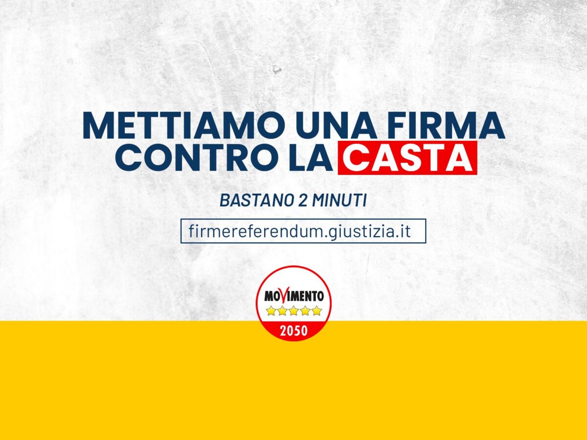 Una firma contro la Casta - Movimento 5 Stelle