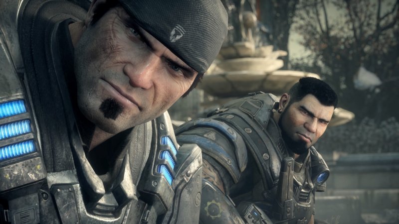 Marcus e Dom in Gears of War: Reloaded