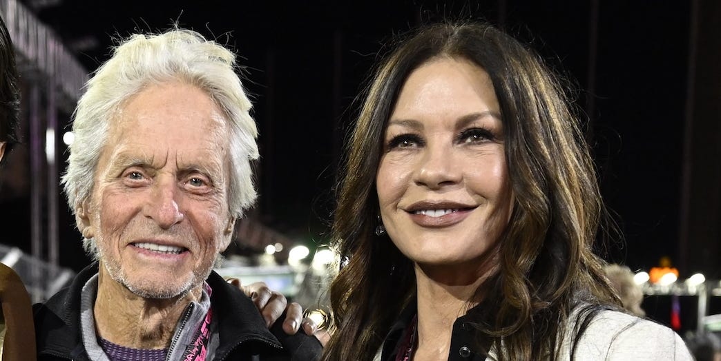 Catherine Zeta-Jones e Michael Douglas, la rara foto insieme al figlio Dylan