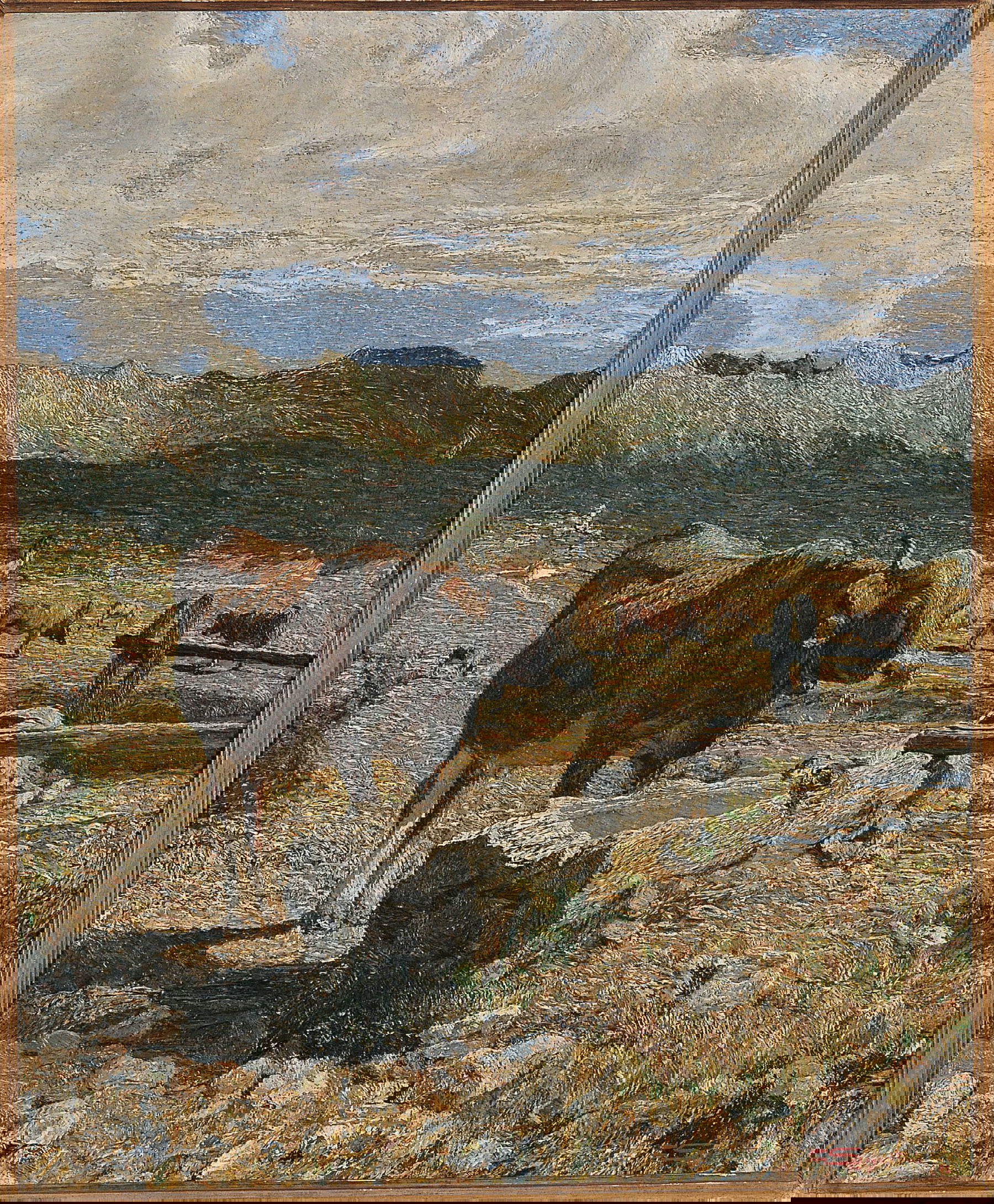 Giovanni Segantini, Vacca bruna all’abbeveratoio (1892; olio su tela, 74,4 × 61,5 cm; St. Moritz, Segantini Museum, deposito della Fondazione Otto Fischbacher Giovanni Segantini)