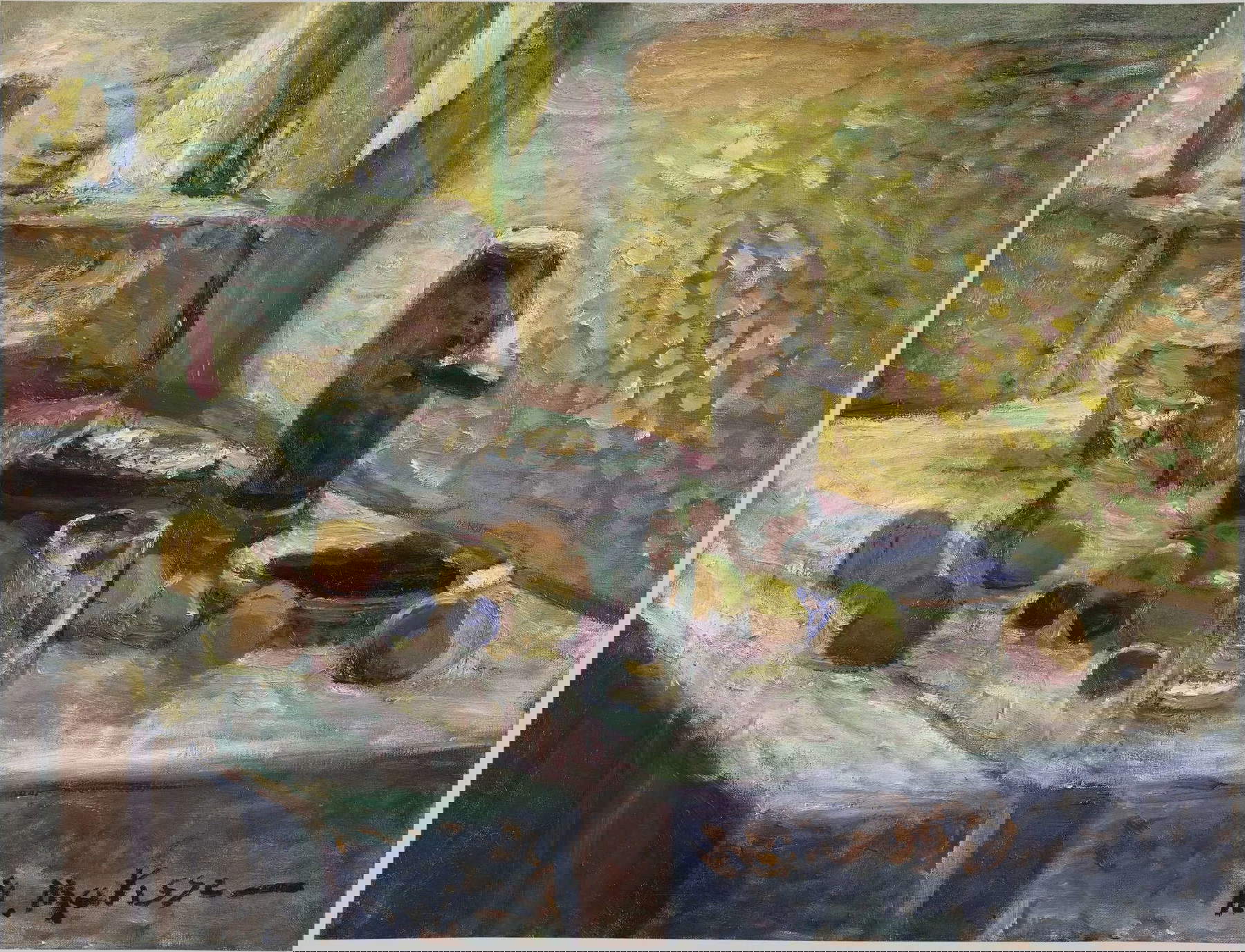 Henri Matisse, Première nature morte orange (1899; olio su tela, 56 × 73 cm; Parigi, Centre Pompidou, Musée national d'Art moderne / Centre de création industrielle, in deposito al Musée départemental Matisse, Le Cateau-Cambrésis). Foto © Centre Pompidou, MNAM-CCI, dist. GrandPalaisRmn / Bertrand Prévost