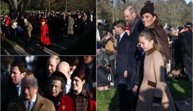Regno Unito, la famiglia reale alla messa di Natale. FOTO