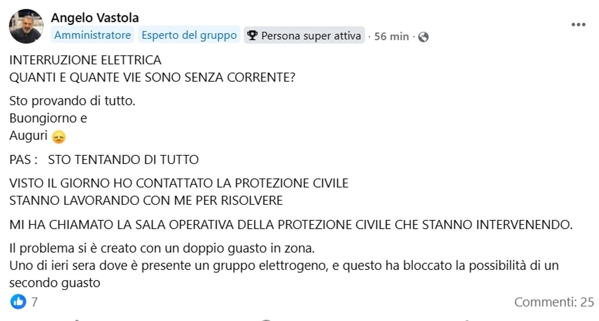 Il commento di Angelo Vastola