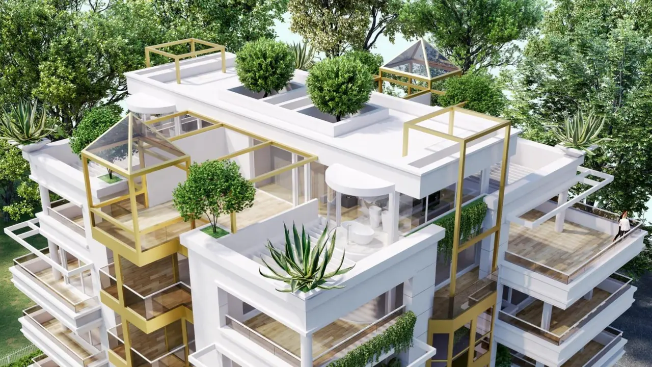 Il Manhattan in corso di realizzazione in viale Martinelli