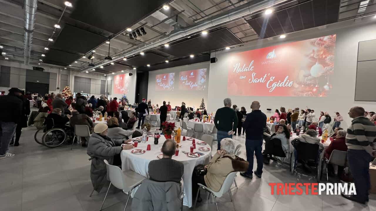 “Festa triestina di inclusione e bellezza”, in 400 al pranzo di Natale della Comunità di Sant’Egidio