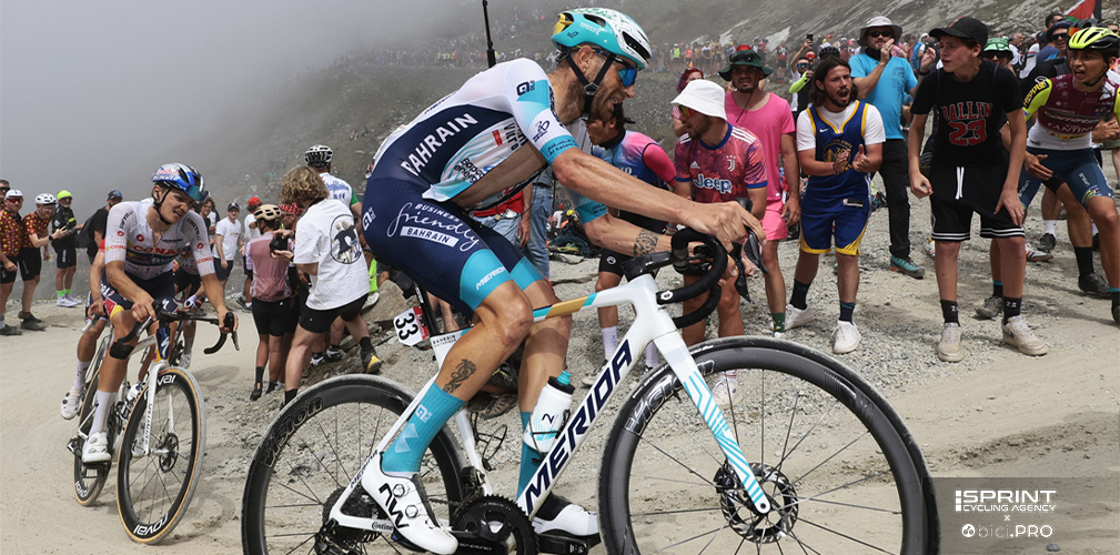 Damiano Caruso, Giro d'Italia 2025, Colle delle Finestre, Bahrain Victorious