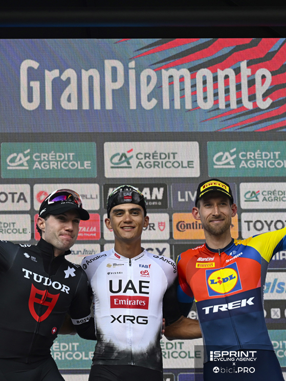 Marc Hirschi, Isaac Del Toro, Gran Piemonte 2025