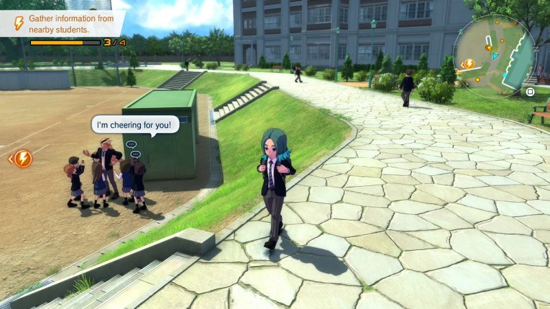 La scuola di Destin Billows rappresenta solo uno dei numerosi scenari che potrete esplorare nella modalità storia di Inazuma Eleven: Victory Road La scuola di Destin Billows rappresenta solo uno dei numerosi scenari che potrete esplorare nella modalità storia di Inazuma Eleven: Victory Road