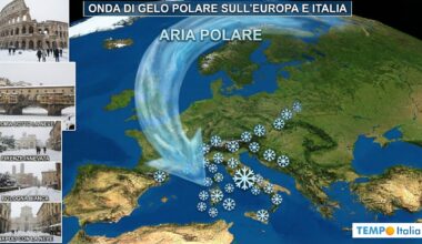 L'aria polare in Italia: il viaggio del freddo e la neve