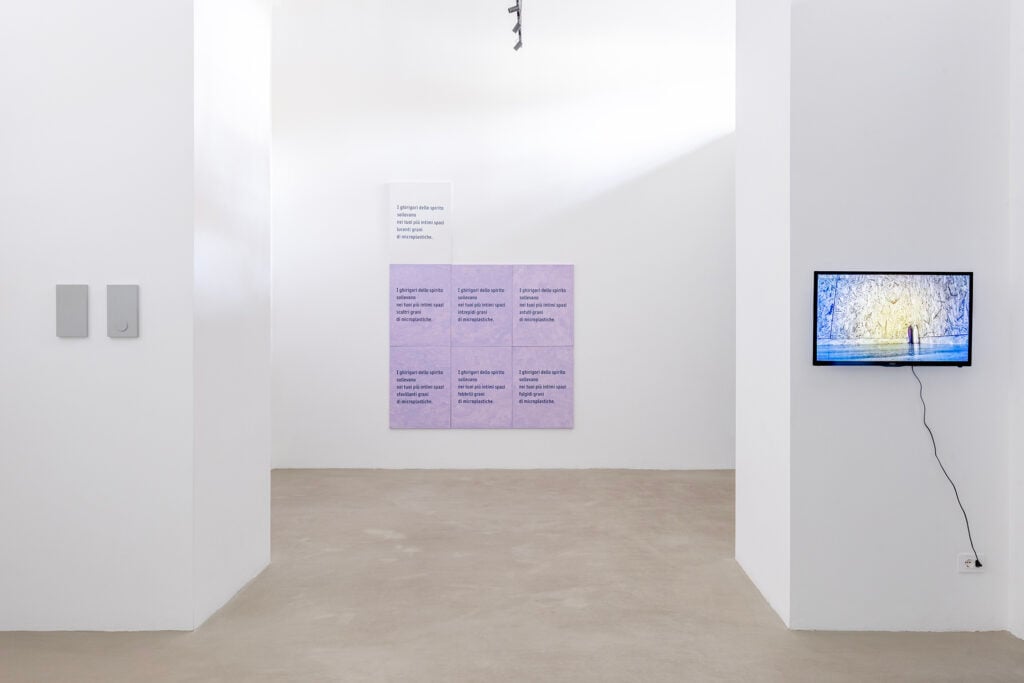 Italo Zuffi, Il doppio del tempo, installation view a Federica Schiavo Gallery, 2025. Photo Giulia Pietroletti