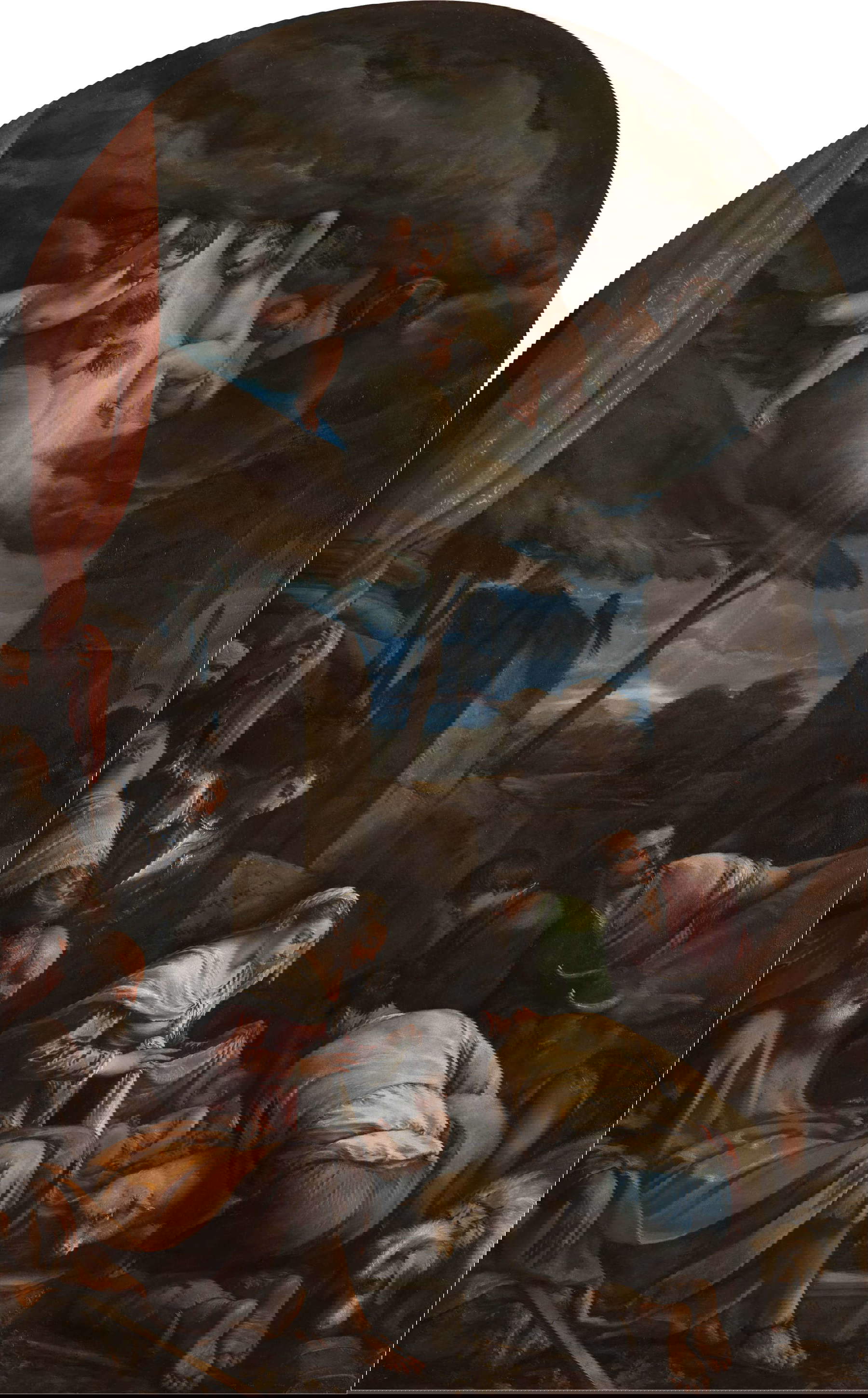 Jacopo Bassano, Adorazione dei pastori con santa Corona, san Vittore e un devoto (1568; olio su tela, 239 x 149,5 cm; Bassano del Grappa, Museo Civico, inv. 17)