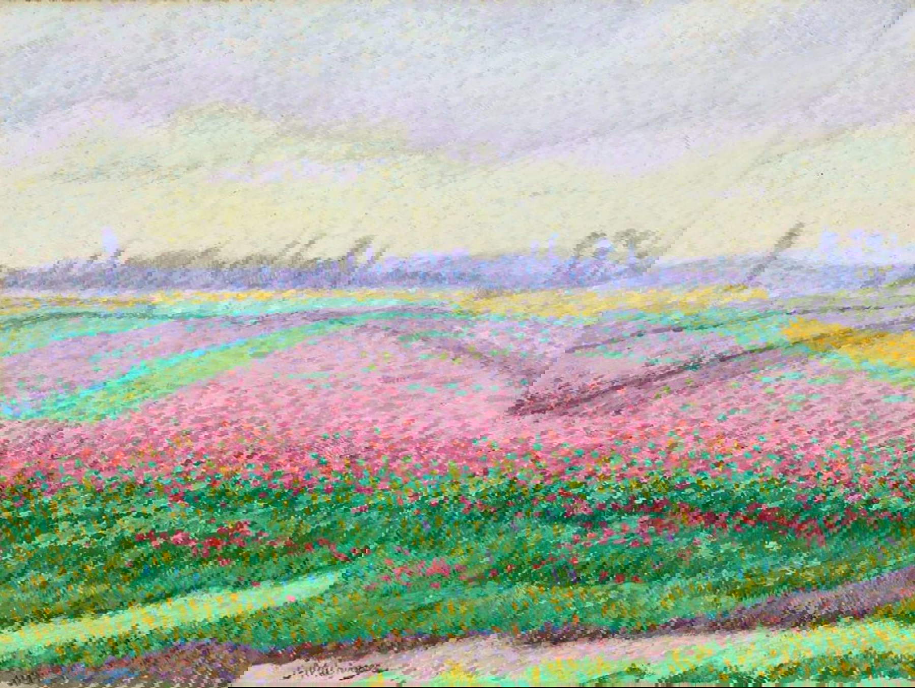Jean Metzinger, Champs de pavots (1904; olio su tela 44,1 × 59,7 cm; Minneapolis, Minneapolis Institute of Arts, dono Anne Dalrymple Hull) © Adagp, Paris, 2025
