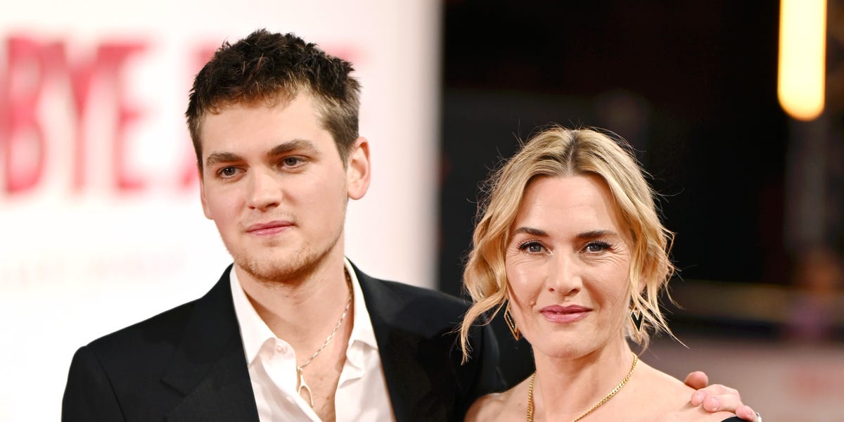 Kate Winslet con il figlio Joe sul red carpet di Goodbye June