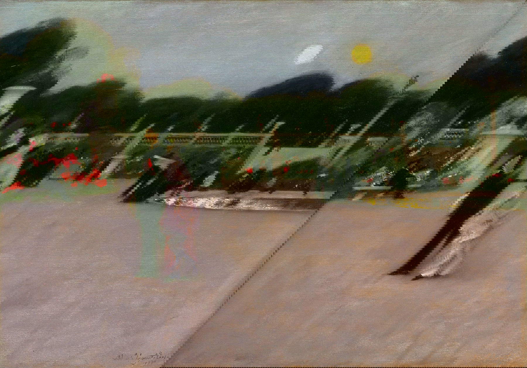 John Singer Sargent, Jardin du Luxembourg (1879; olio su tela, 65,7 x 92,4 cm; Filadelfia, Philadelphia Art Museum)