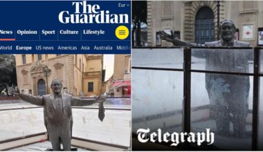 i giornali europei sbalorditi dalla statua del tenore in buca