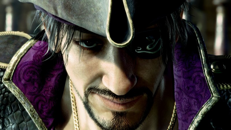 Goro Majima in versione pirata in Like A Dragon: Pirate Yakuza in Hawaii